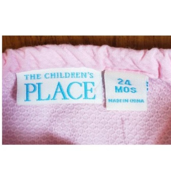 The Children's Place 24M Pink Dress Bow Accent Paired with Pink Pullup - Picture 9 of 13